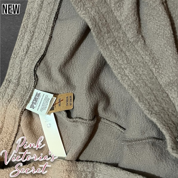 New PINK Victoria’s Secret Reverse Fleece High-Waist Gym Pants - Picture 5 of 6